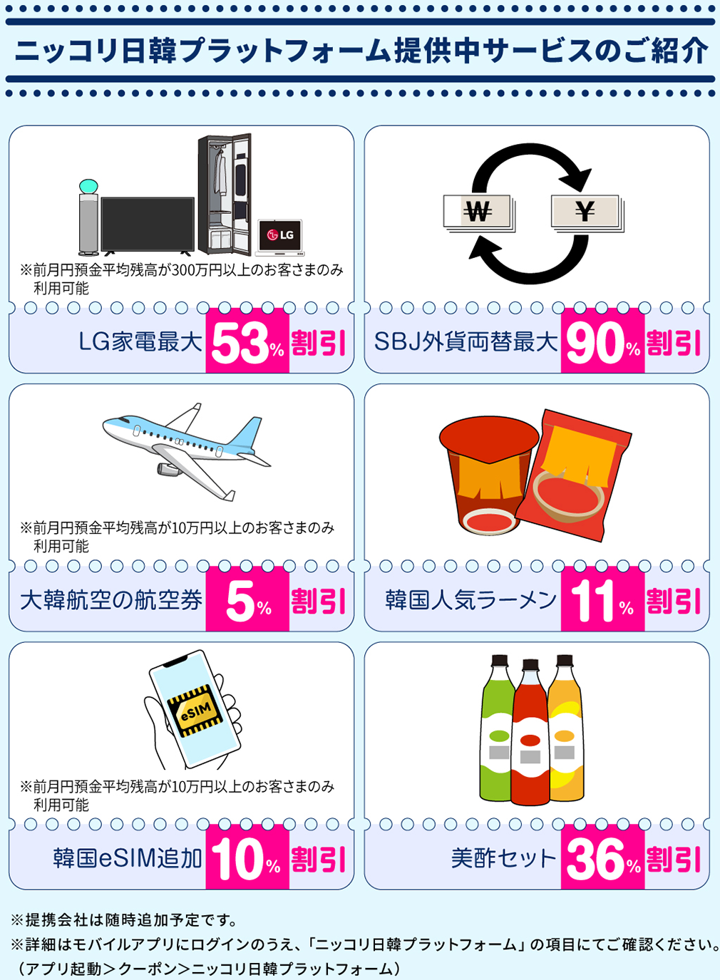 ニッコリ日韓プラットホーム提供中サービスのご紹介